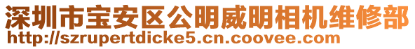 深圳市寶安區(qū)公明威明相機維修部