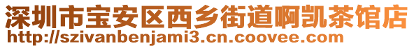 深圳市寶安區(qū)西鄉(xiāng)街道啊凱茶館店