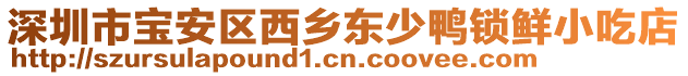 深圳市寶安區(qū)西鄉(xiāng)東少鴨鎖鮮小吃店