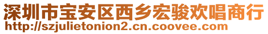 深圳市寶安區(qū)西鄉(xiāng)宏駿歡唱商行