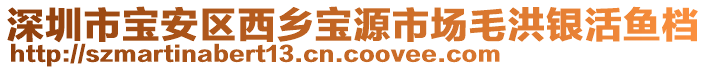 深圳市寶安區(qū)西鄉(xiāng)寶源市場(chǎng)毛洪銀活魚(yú)檔