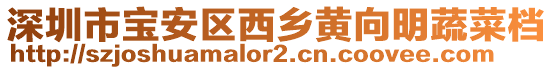 深圳市寶安區西鄉黃向明蔬菜檔