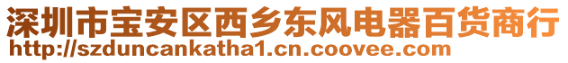 深圳市寶安區(qū)西鄉(xiāng)東風電器百貨商行