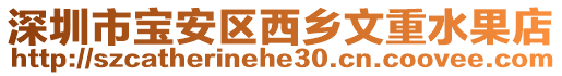 深圳市寶安區西鄉文重水果店