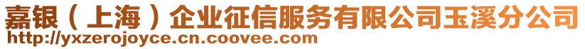 嘉銀（上海）企業(yè)征信服務(wù)有限公司玉溪分公司