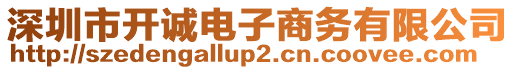 深圳市開誠電子商務(wù)有限公司