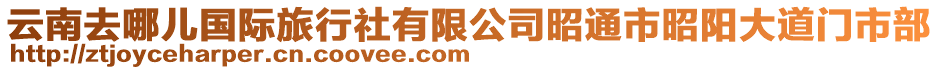 云南去哪兒國際旅行社有限公司昭通市昭陽大道門市部