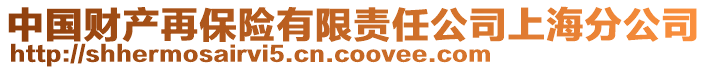 中国财产再保险有限责任公司上海分公司