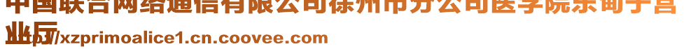 中國(guó)聯(lián)合網(wǎng)絡(luò)通信有限公司徐州市分公司醫(yī)學(xué)院東甸子營(yíng)
業(yè)廳