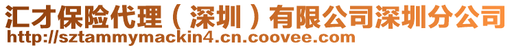 匯才保險(xiǎn)代理（深圳）有限公司深圳分公司