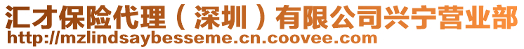 汇才保险代理（深圳）有限公司兴宁营业部