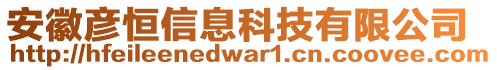 安徽彥恒信息科技有限公司