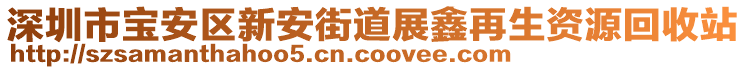 深圳市宝安区新安街道展鑫再生资源回收站