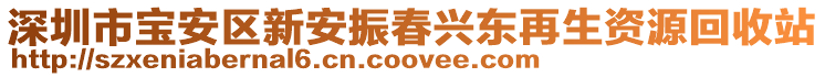 深圳市寶安區(qū)新安振春興東再生資源回收站