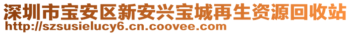 深圳市寶安區(qū)新安興寶城再生資源回收站