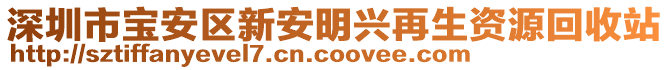 深圳市寶安區(qū)新安明興再生資源回收站