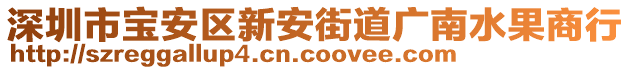 深圳市寶安區(qū)新安街道廣南水果商行