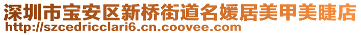 深圳市宝安区新桥街道名媛居美甲美睫店