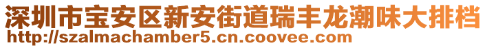 深圳市寶安區(qū)新安街道瑞豐龍潮味大排檔