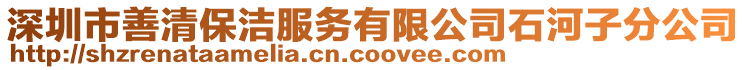 深圳市善清保洁服务有限公司石河子分公司