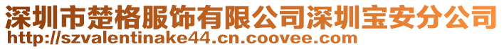 深圳市楚格服飾有限公司深圳寶安分公司