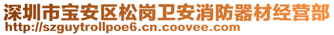 深圳市寶安區(qū)松崗衛(wèi)安消防器材經(jīng)營(yíng)部