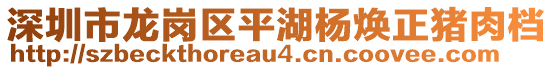 深圳市龍崗區(qū)平湖楊煥正豬肉檔