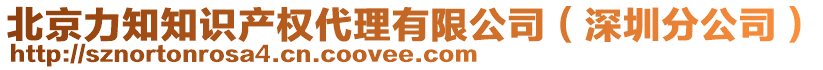 北京力知知識(shí)產(chǎn)權(quán)代理有限公司（深圳分公司）