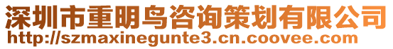 深圳市重明鳥咨詢策劃有限公司