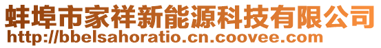 蚌埠市家祥新能源科技有限公司