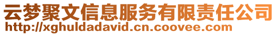 云梦聚文信息服务有限责任公司