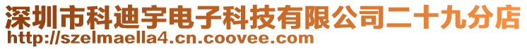 深圳市科迪宇電子科技有限公司二十九分店