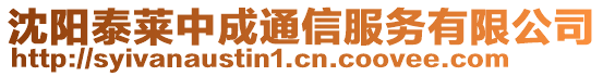 沈陽泰萊中成通信服務(wù)有限公司