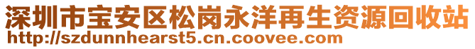 深圳市宝安区松岗永洋再生资源回收站