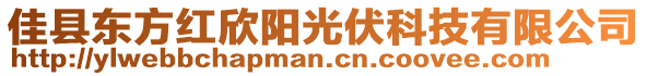 佳县东方红欣阳光伏科技有限公司