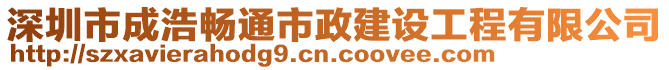 深圳市成浩暢通市政建設(shè)工程有限公司