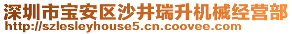 深圳市寶安區(qū)沙井瑞升機械經(jīng)營部