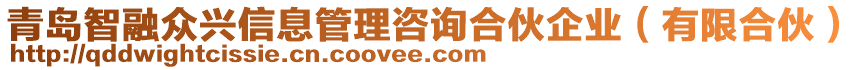 青島智融眾興信息管理咨詢(xún)合伙企業(yè)（有限合伙）