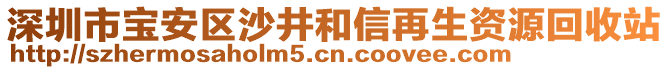 深圳市寶安區(qū)沙井和信再生資源回收站