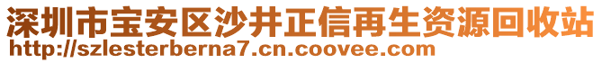深圳市寶安區(qū)沙井正信再生資源回收站