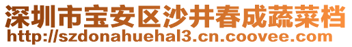 深圳市寶安區(qū)沙井春成蔬菜檔