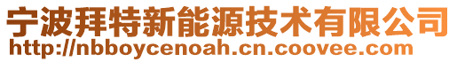 寧波拜特新能源技術(shù)有限公司