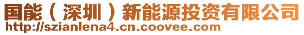 國(guó)能（深圳）新能源投資有限公司