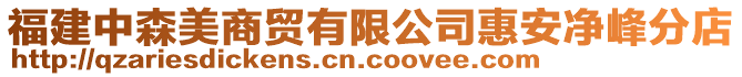 福建中森美商貿(mào)有限公司惠安凈峰分店