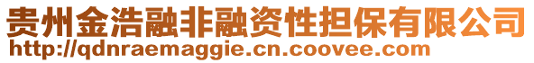 貴州金浩融非融資性擔(dān)保有限公司