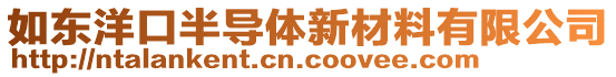 如東洋口半導(dǎo)體新材料有限公司