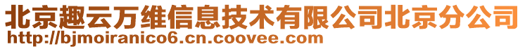 北京趣云萬維信息技術(shù)有限公司北京分公司