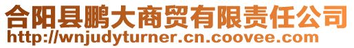 合陽縣鵬大商貿有限責任公司