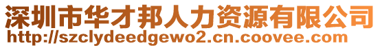 深圳市華才邦人力資源有限公司