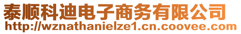 泰順科迪電子商務(wù)有限公司